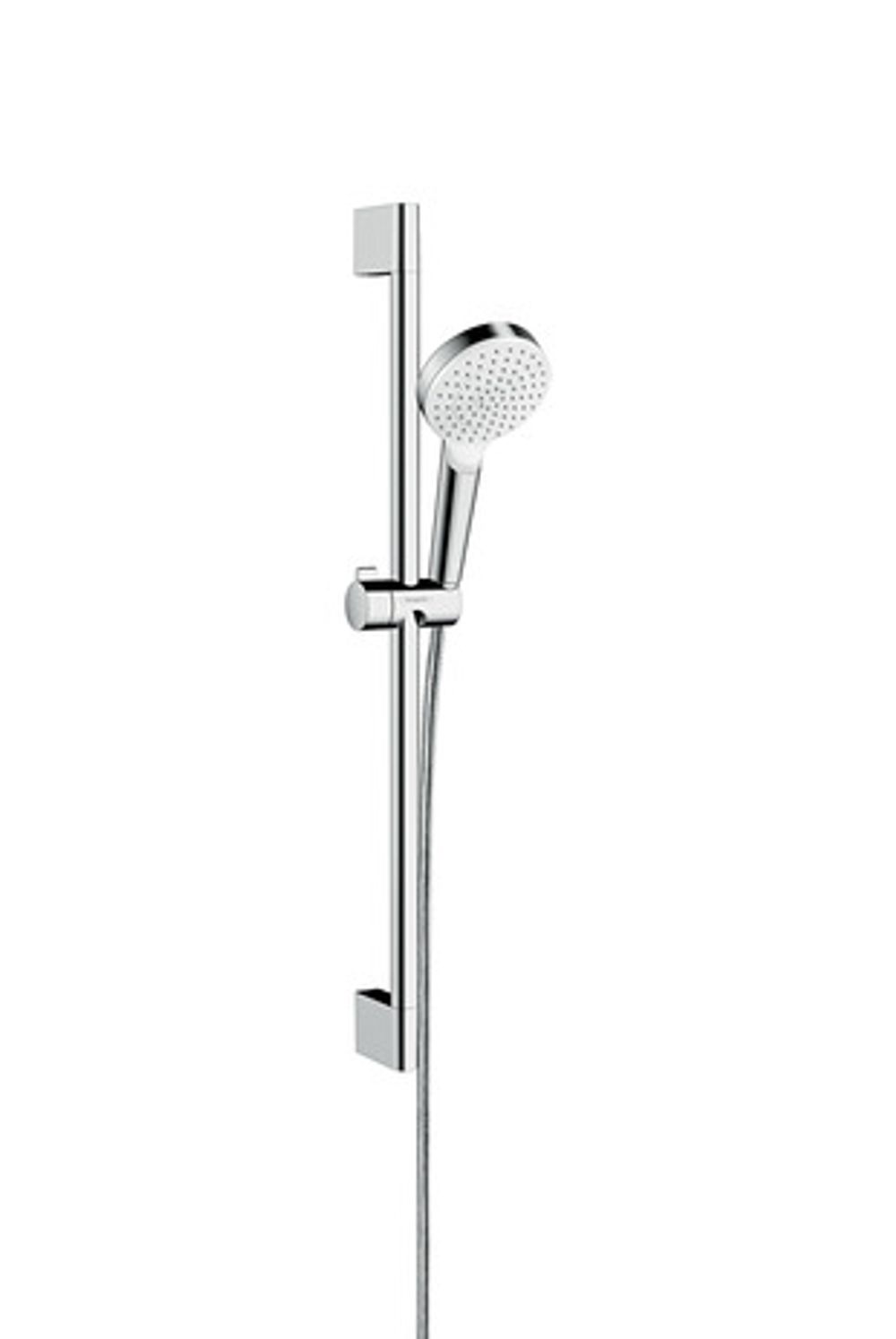 https://raleo.de:443/files/img/11eeea244f7a203092906bba4399b90c/size_l/Hansgrohe-HG-Brausenset-Crometta-1jet-EcoSmart-6-l-min-Unica-650mm-weiss-chrom-26554400 gallery number 1